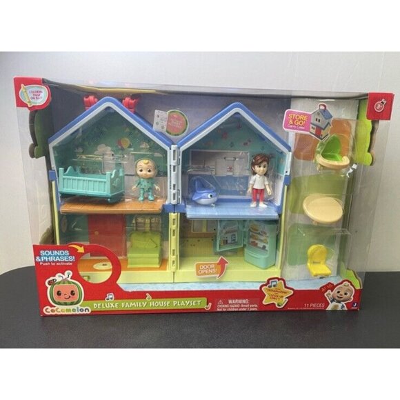 Cocomelon JJ Deluxe Family House Playset 11 PC Sounds Song Figures - Picture 1 of 13